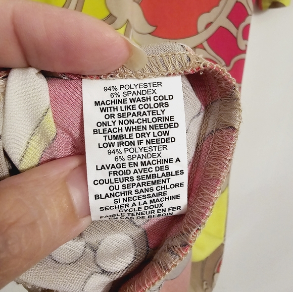 LAST CALL🍂 Trina Turk Mod psychedelic Pucci print colorful dress stretchy - Picture 14 of 14